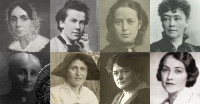 Women's rights activists: (from left to right) Ida Pfeiffer, Irma von Troll Borosty�ni, Marianne Hainisch, Bertha von Suttner, Bertha Pappenheim, Alice Schalek, Adelheid Popp, Irene Harand
